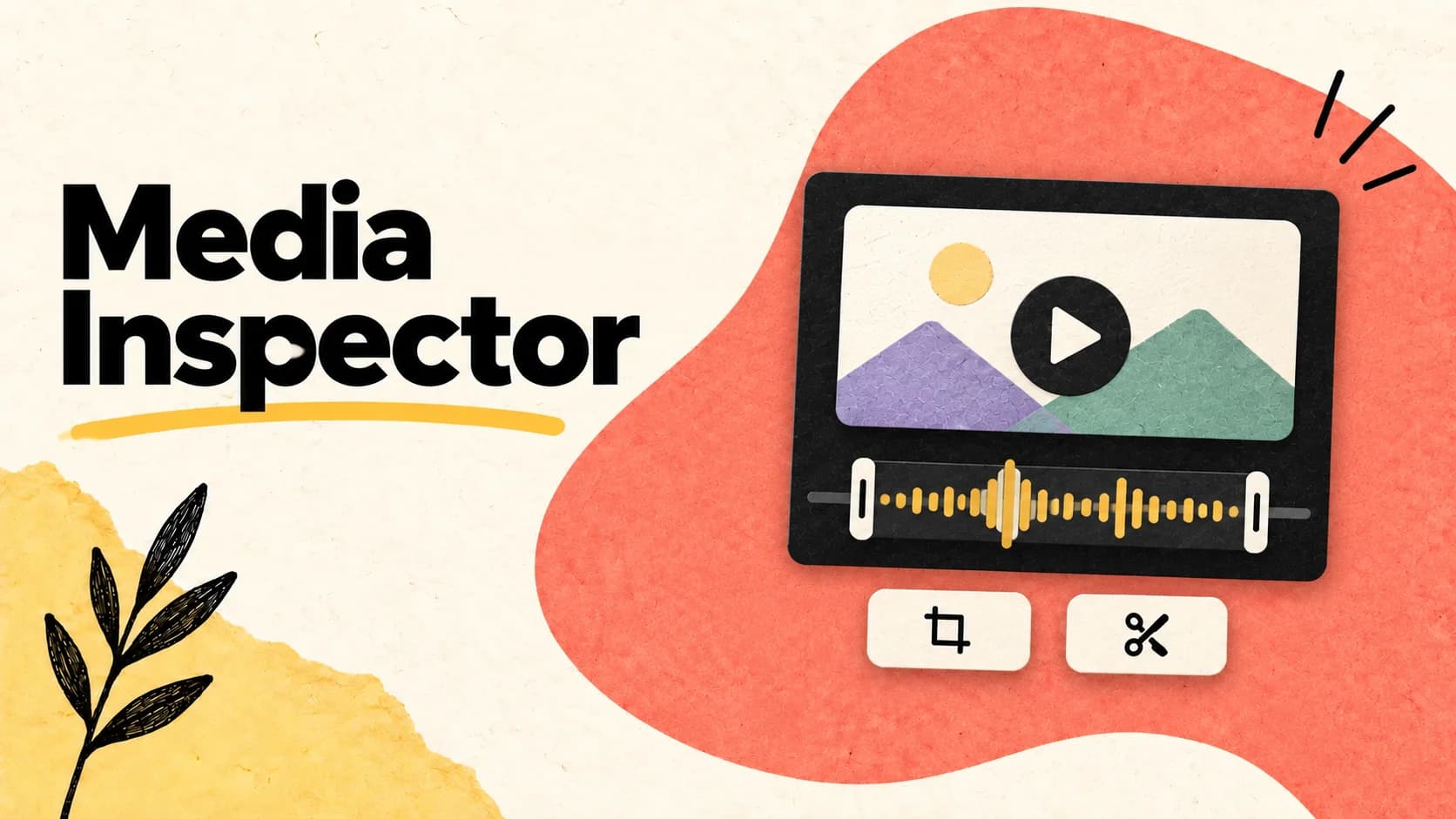 Media Inspector — illustrated LlamaPresenter guide with video playback and waveform trimming