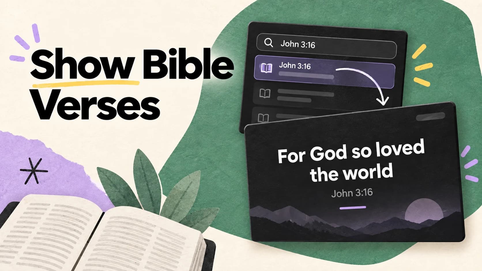 Show Bible Verses — LlamaPresenter guide