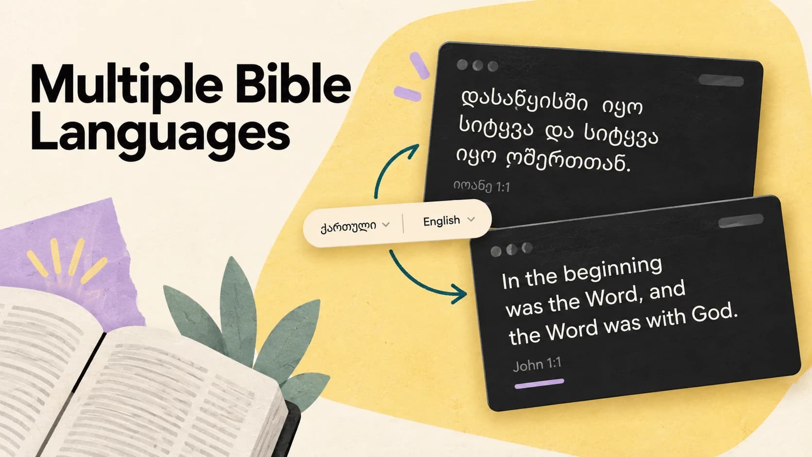 Multiple Bible Languages — LlamaPresenter guide